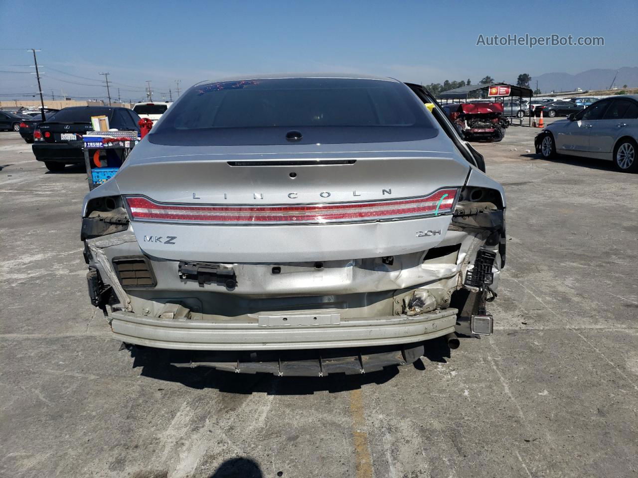 2017 Lincoln Mkz Hybrid Reserve Серебряный vin: 3LN6L5MU0HR632080