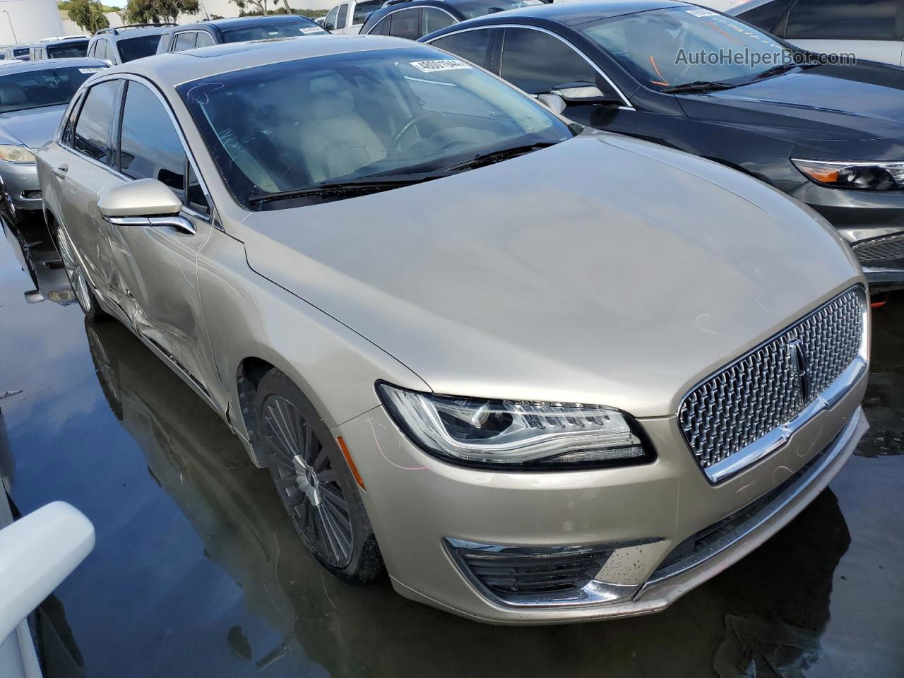 2017 Lincoln Mkz Hybrid Reserve Tan vin: 3LN6L5MU1HR601467