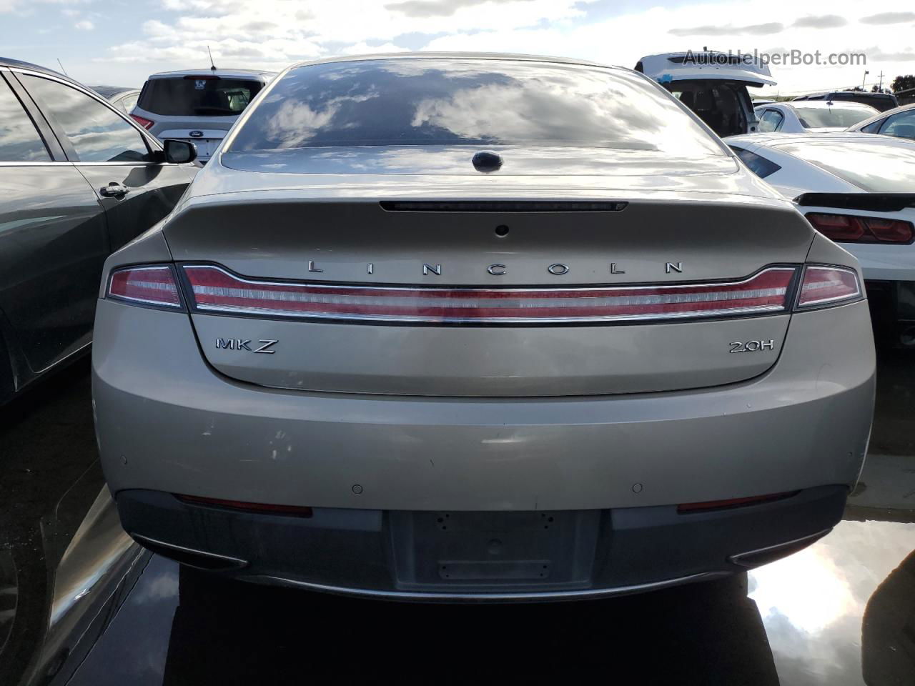 2017 Lincoln Mkz Hybrid Reserve Желто-коричневый vin: 3LN6L5MU1HR601467