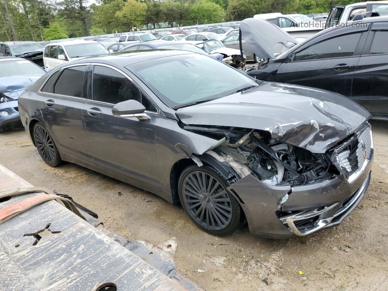 2017 Lincoln Mkz Hybrid Reserve Gray vin: 3LN6L5MU1HR660714