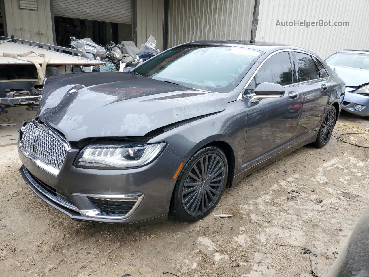 2017 Lincoln Mkz Hybrid Reserve Gray vin: 3LN6L5MU1HR660714