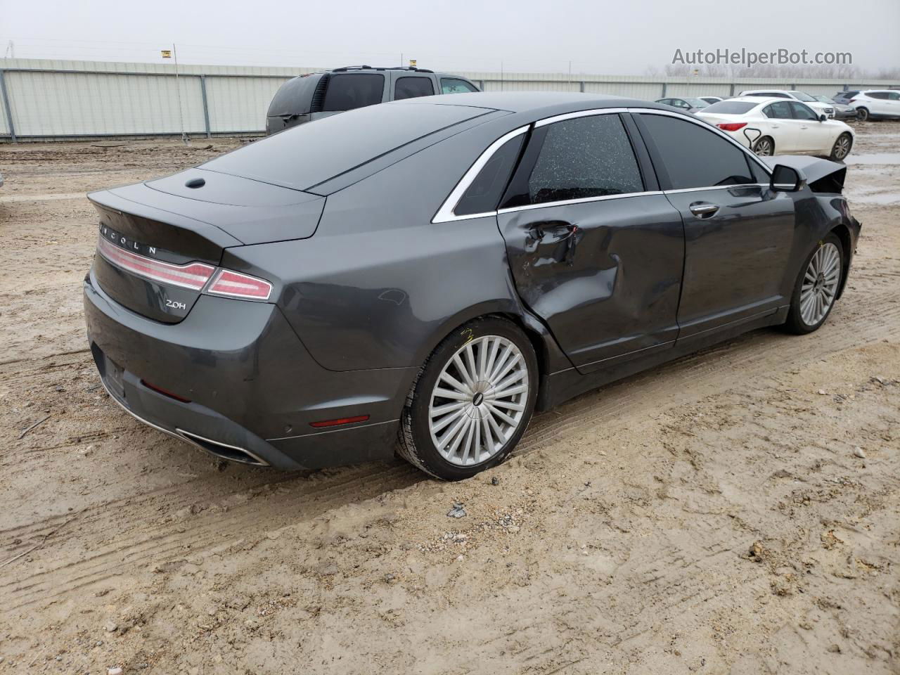 2017 Lincoln Mkz Hybrid Reserve Gray vin: 3LN6L5MU2HR609870