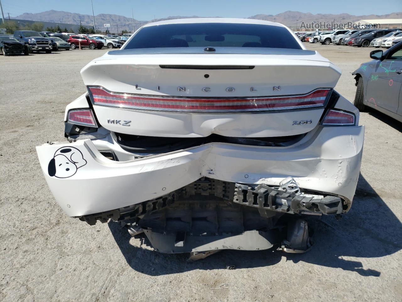 2017 Lincoln Mkz Hybrid Reserve White vin: 3LN6L5MU2HR642500