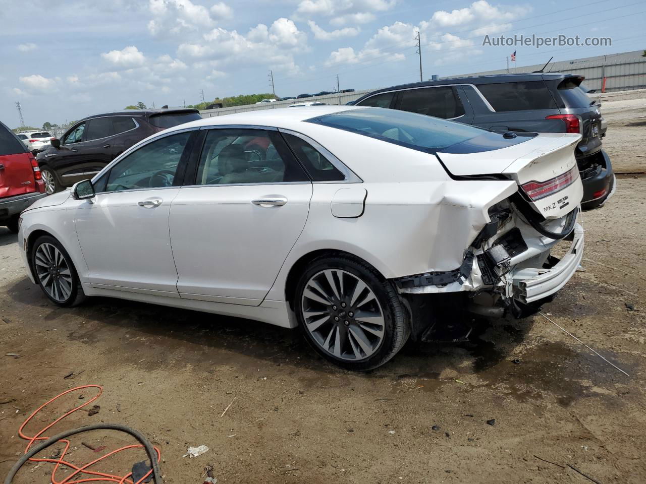 2017 Lincoln Mkz Hybrid Reserve Белый vin: 3LN6L5MU5HR602590