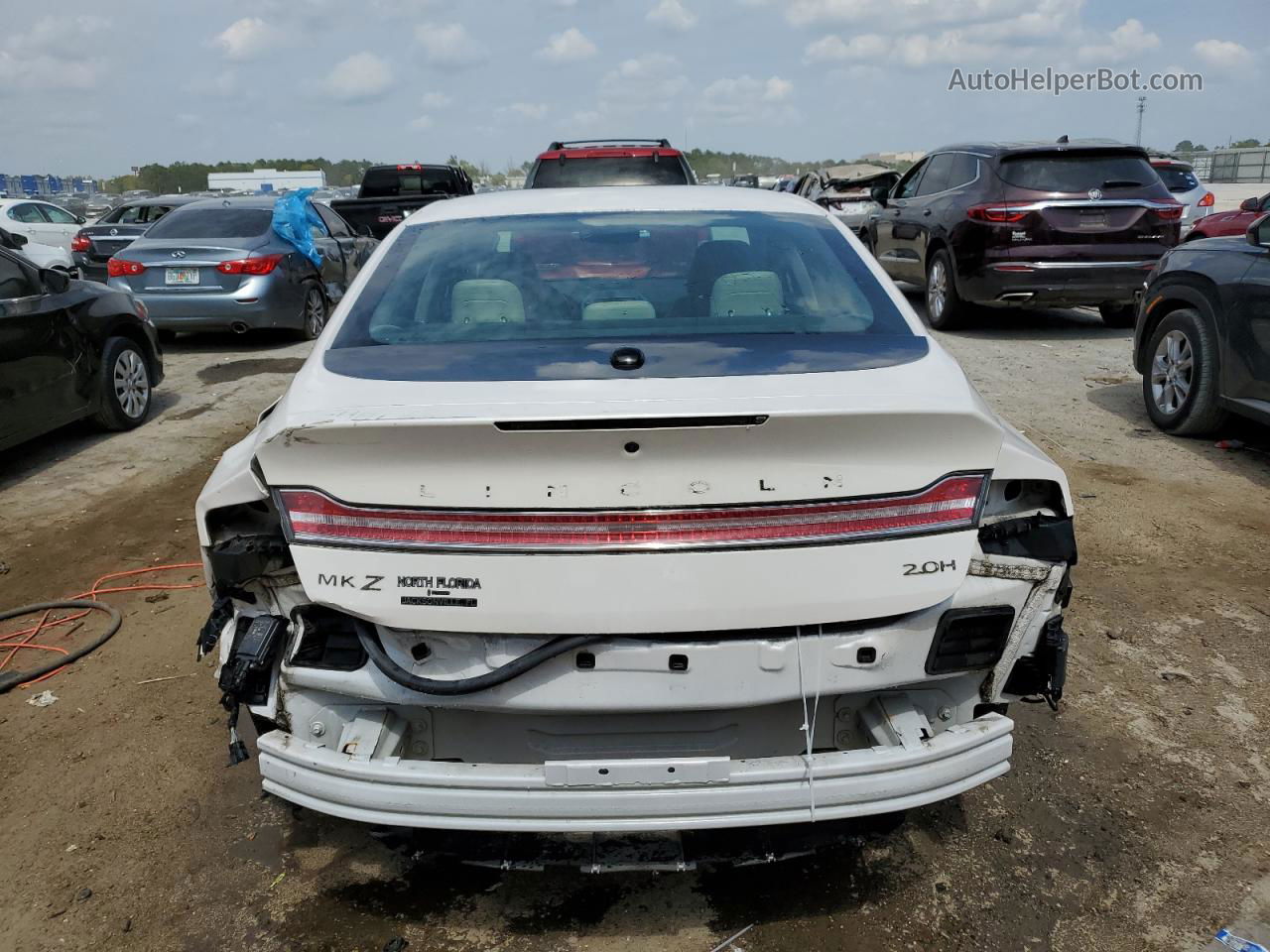 2017 Lincoln Mkz Hybrid Reserve White vin: 3LN6L5MU5HR602590