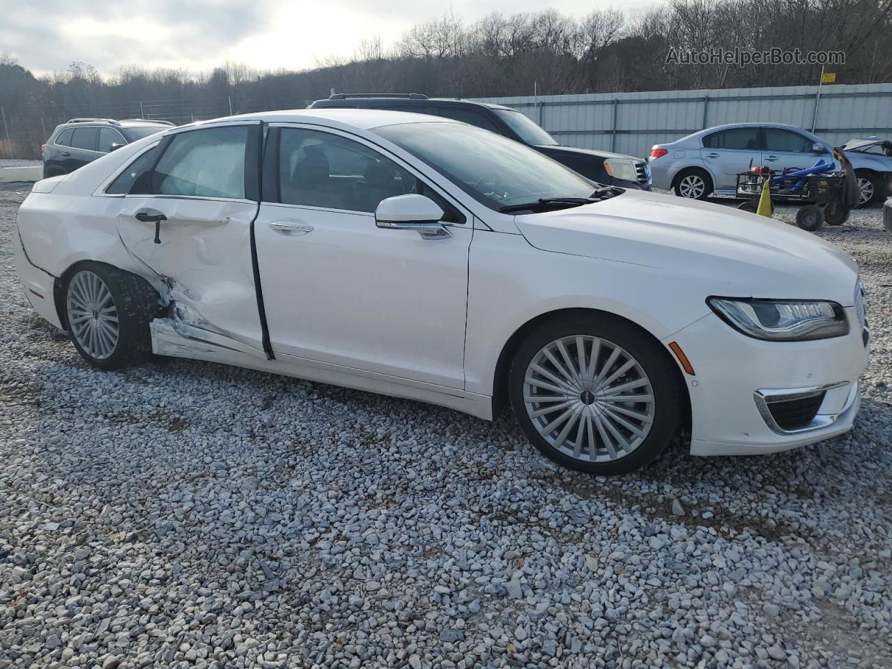 2017 Lincoln Mkz Hybrid Reserve Белый vin: 3LN6L5MU5HR608003