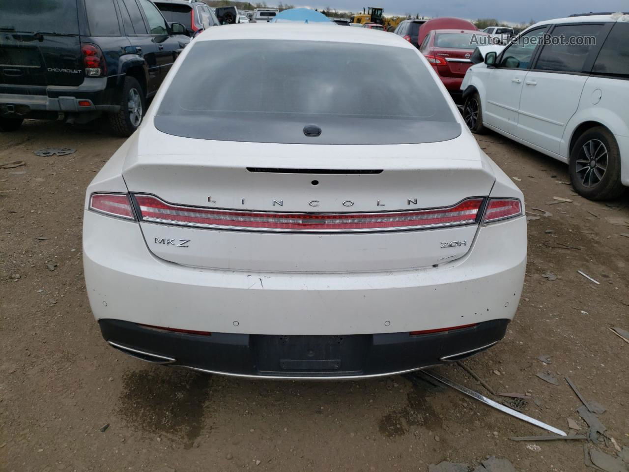 2017 Lincoln Mkz Hybrid Reserve Белый vin: 3LN6L5MU5HR639655