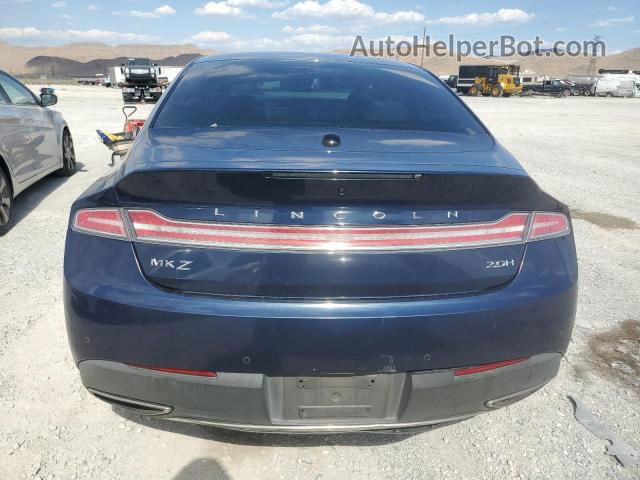 2017 Lincoln Mkz Hybrid Reserve Синий vin: 3LN6L5MU6HR605448