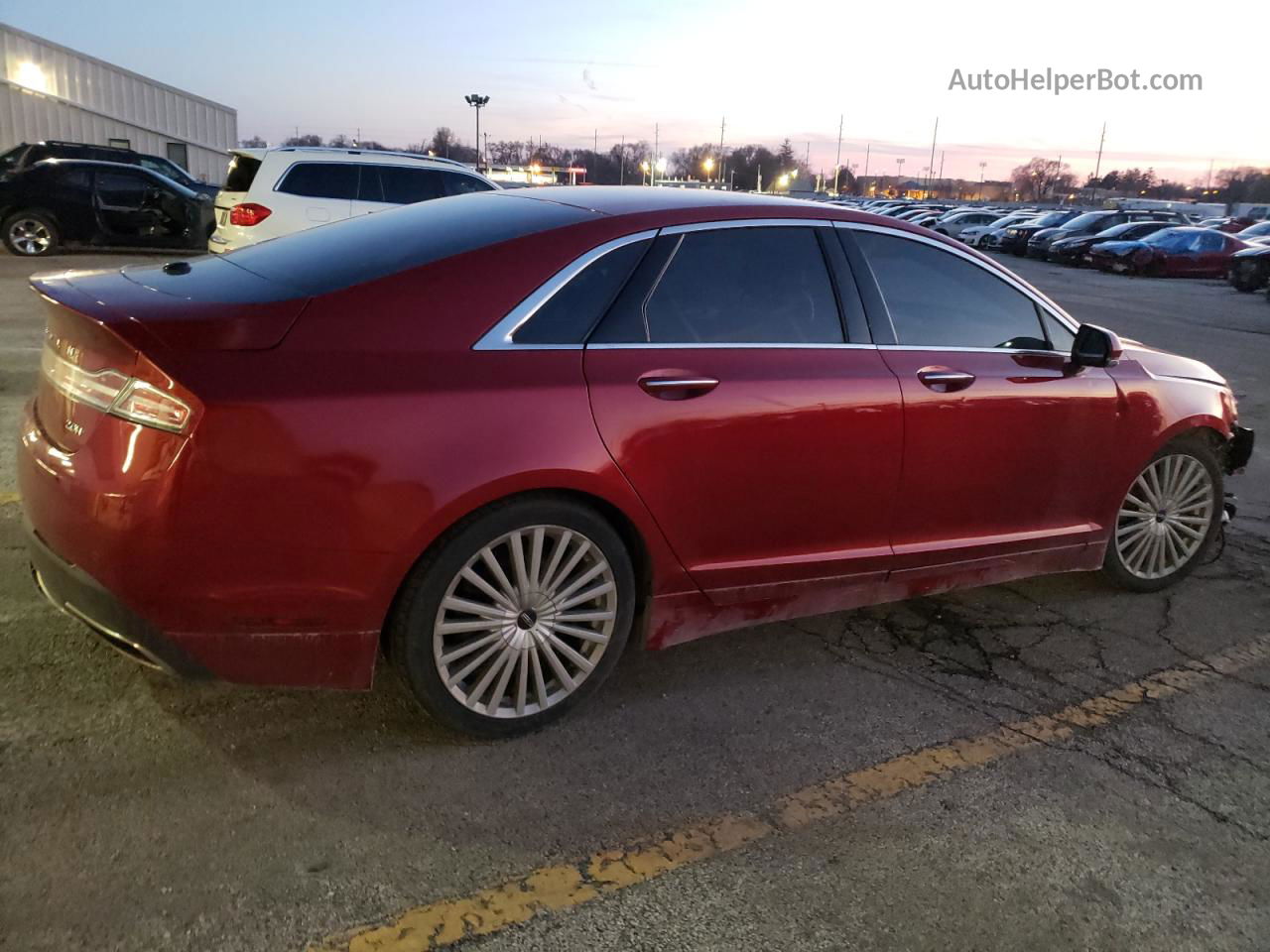 2017 Lincoln Mkz Hybrid Reserve Красный vin: 3LN6L5MU6HR614943