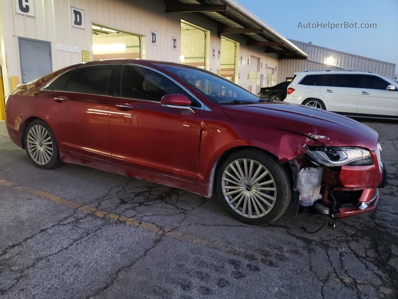 2017 Lincoln Mkz Hybrid Reserve Красный vin: 3LN6L5MU6HR614943