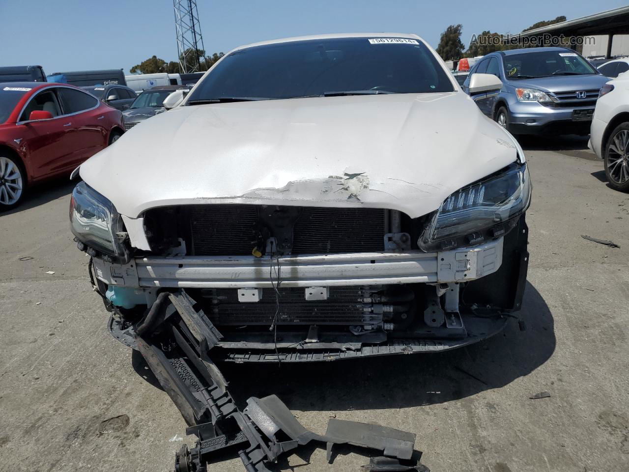 2017 Lincoln Mkz Hybrid Reserve White vin: 3LN6L5MU6HR640989