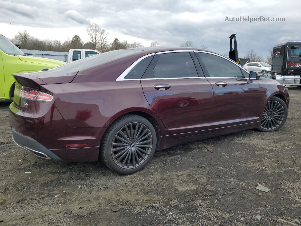 2017 Lincoln Mkz Hybrid Reserve Бордовый vin: 3LN6L5MU6HR665892