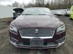 2017 Lincoln Mkz Hybrid Reserve Бордовый vin: 3LN6L5MU6HR665892