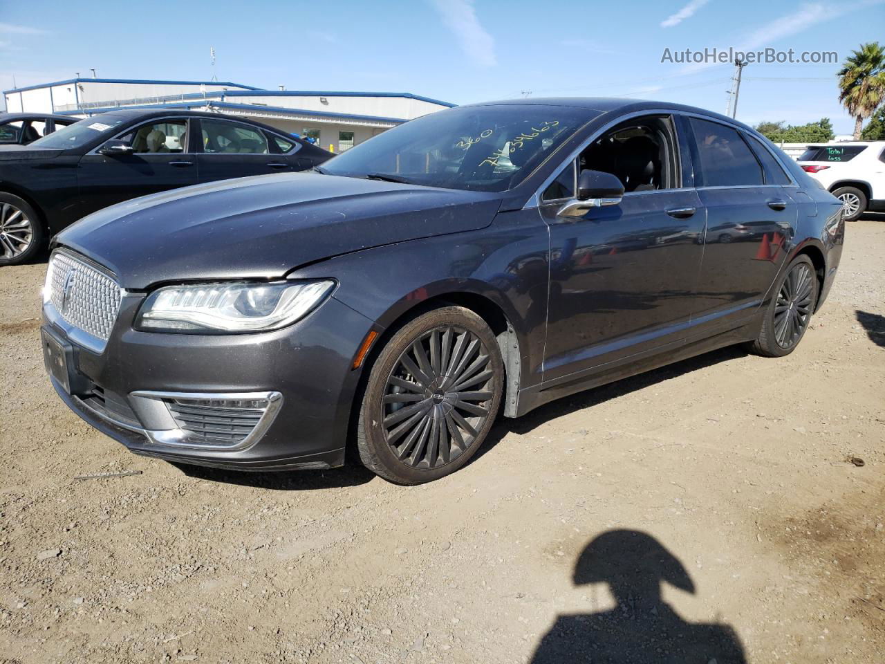 2017 Lincoln Mkz Hybrid Reserve Gray vin: 3LN6L5MU7HR663665