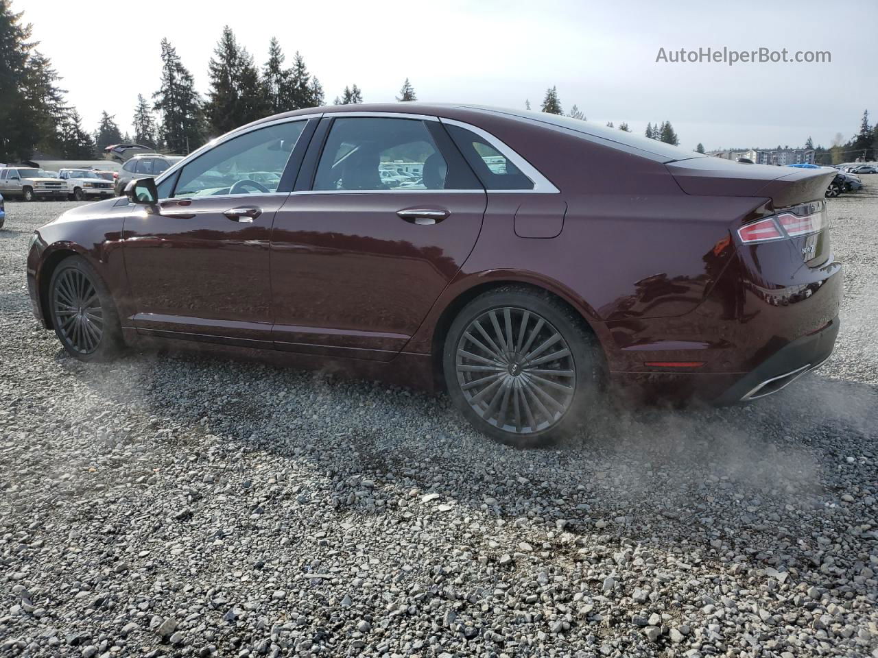 2017 Lincoln Mkz Hybrid Reserve Maroon vin: 3LN6L5MU8HR653551