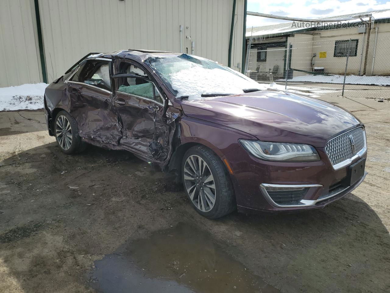 2017 Lincoln Mkz Hybrid Reserve Burgundy vin: 3LN6L5MU8HR664968