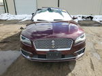 2017 Lincoln Mkz Hybrid Reserve Бордовый vin: 3LN6L5MU8HR664968