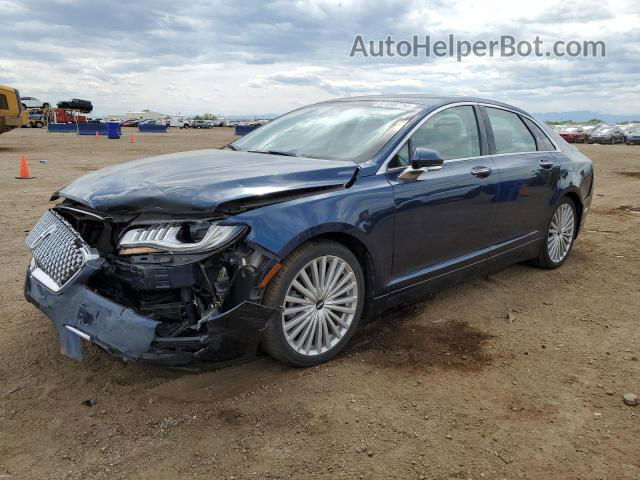 2017 Lincoln Mkz Hybrid Reserve Blue vin: 3LN6L5MU9HR635267