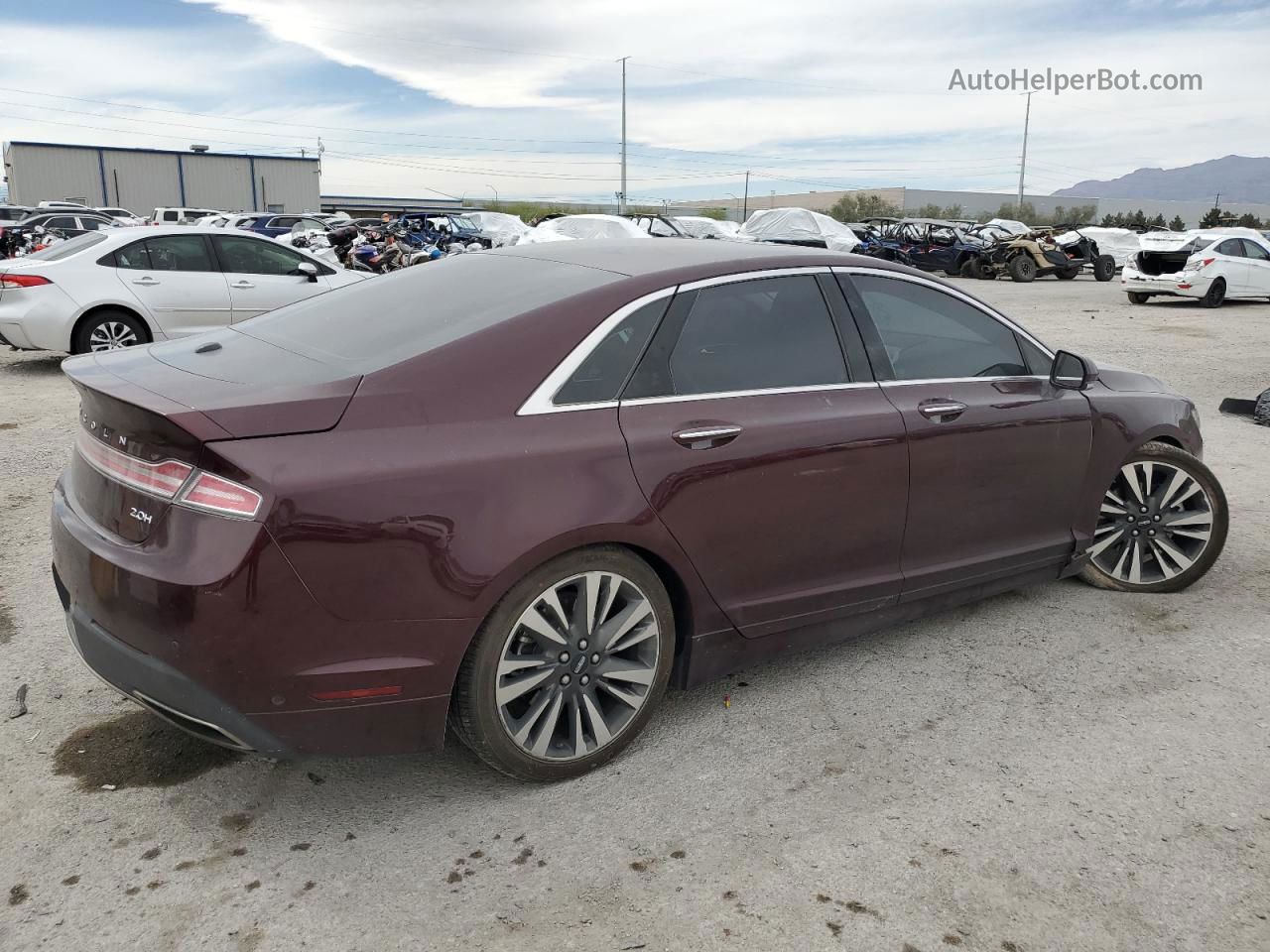 2017 Lincoln Mkz Hybrid Reserve Maroon vin: 3LN6L5MU9HR650867