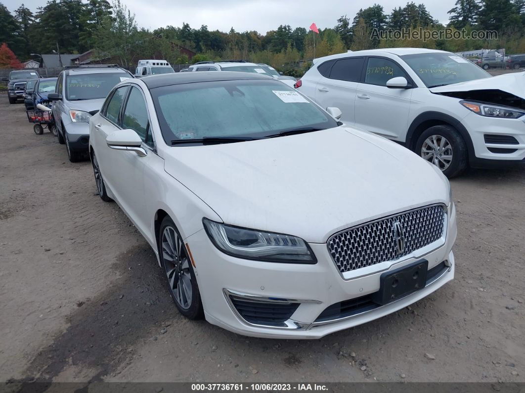 2017 Lincoln Mkz Hybrid Reserve White vin: 3LN6L5MUXHR606473