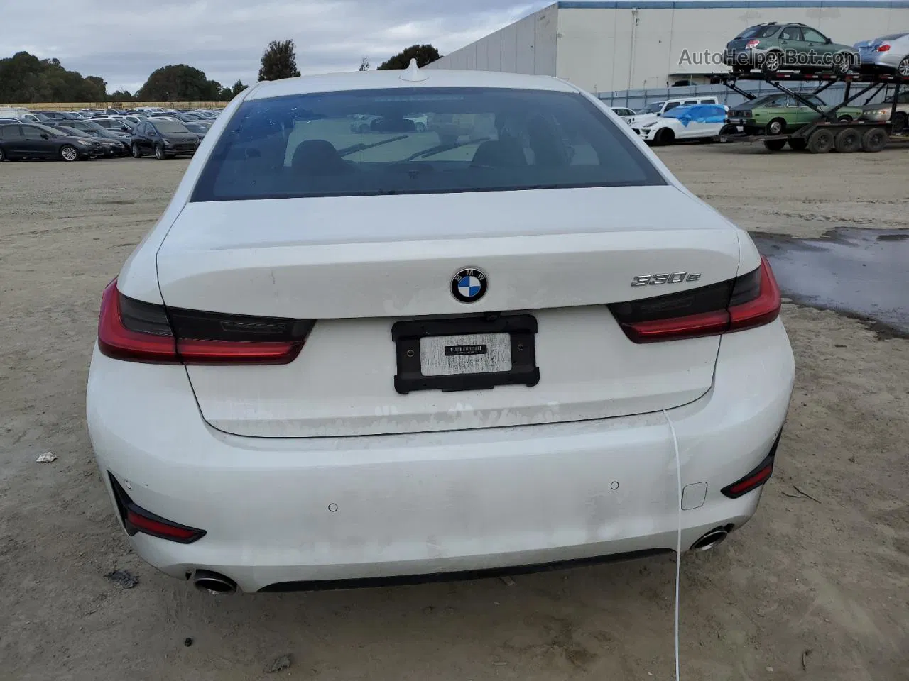 2021 Bmw 330e  White vin: 3MW5P7J02M8C14313