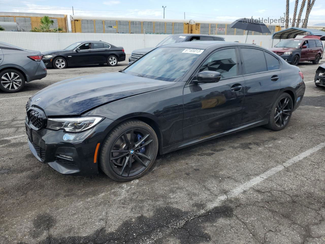 2021 Bmw 330e  Black vin: 3MW5P7J04M8B61758