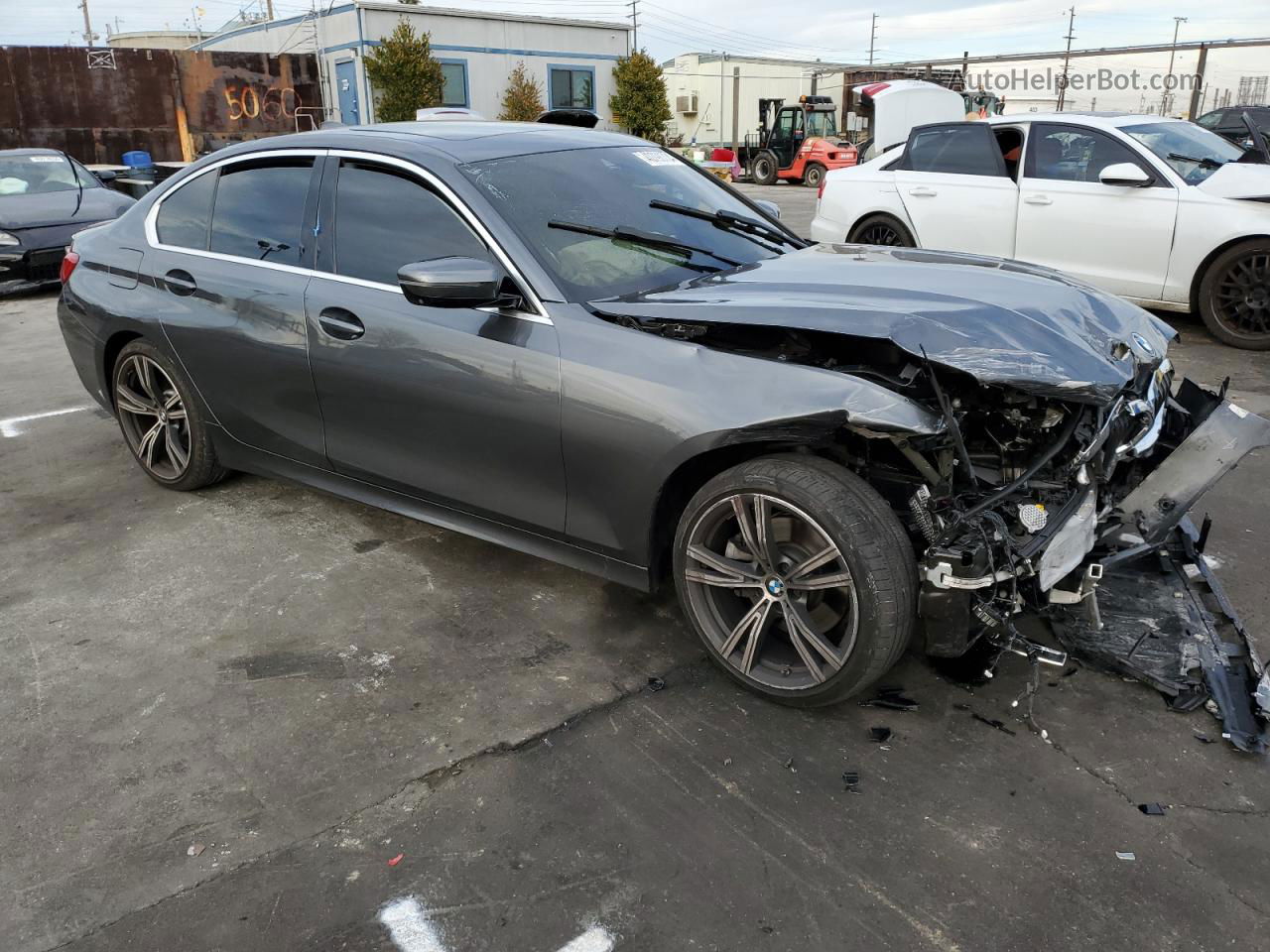 2020 Bmw 330i  Gray vin: 3MW5R1J00L8B26107