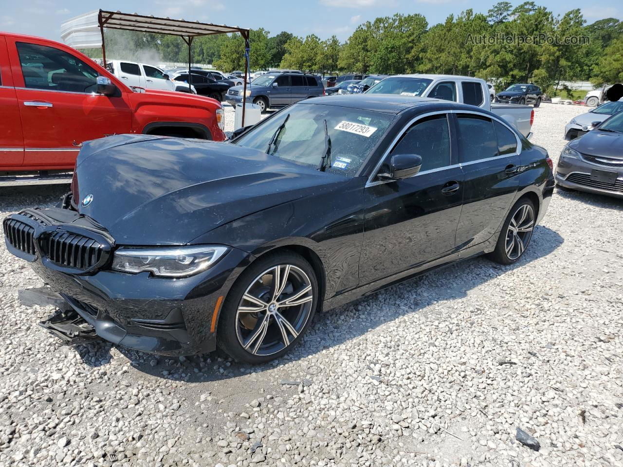 2020 Bmw 330i  Черный vin: 3MW5R1J00L8B27953