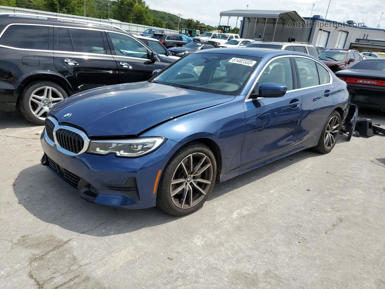 2021 Bmw 330i  Blue vin: 3MW5R1J00M8B62221