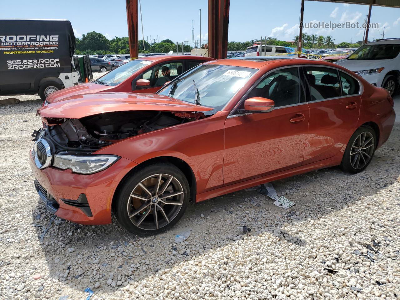 2021 Bmw 330i  Orange vin: 3MW5R1J00M8C19081