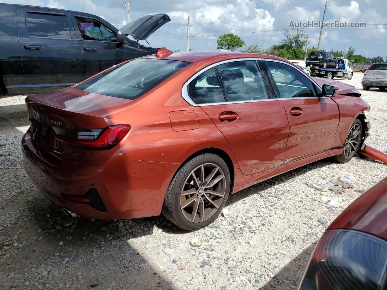 2021 Bmw 330i  Orange vin: 3MW5R1J00M8C19081