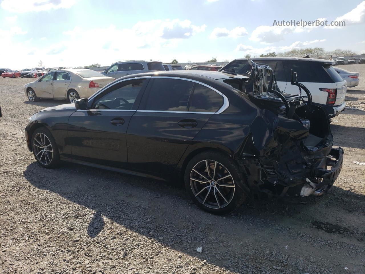 2020 Bmw 330i  Black vin: 3MW5R1J01L8B21658