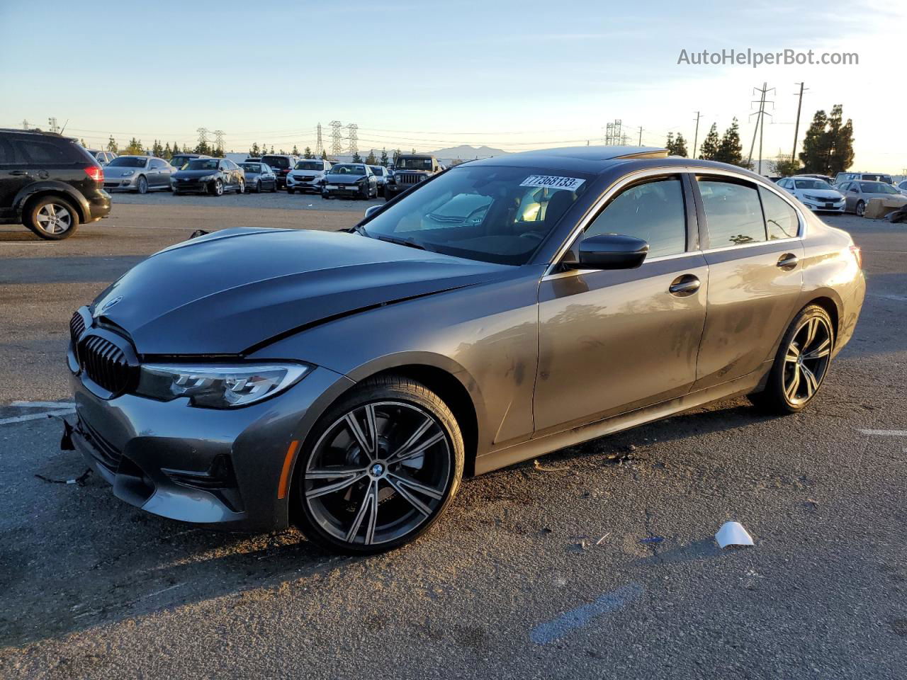 2020 Bmw 330i  Charcoal vin: 3MW5R1J01L8B28867