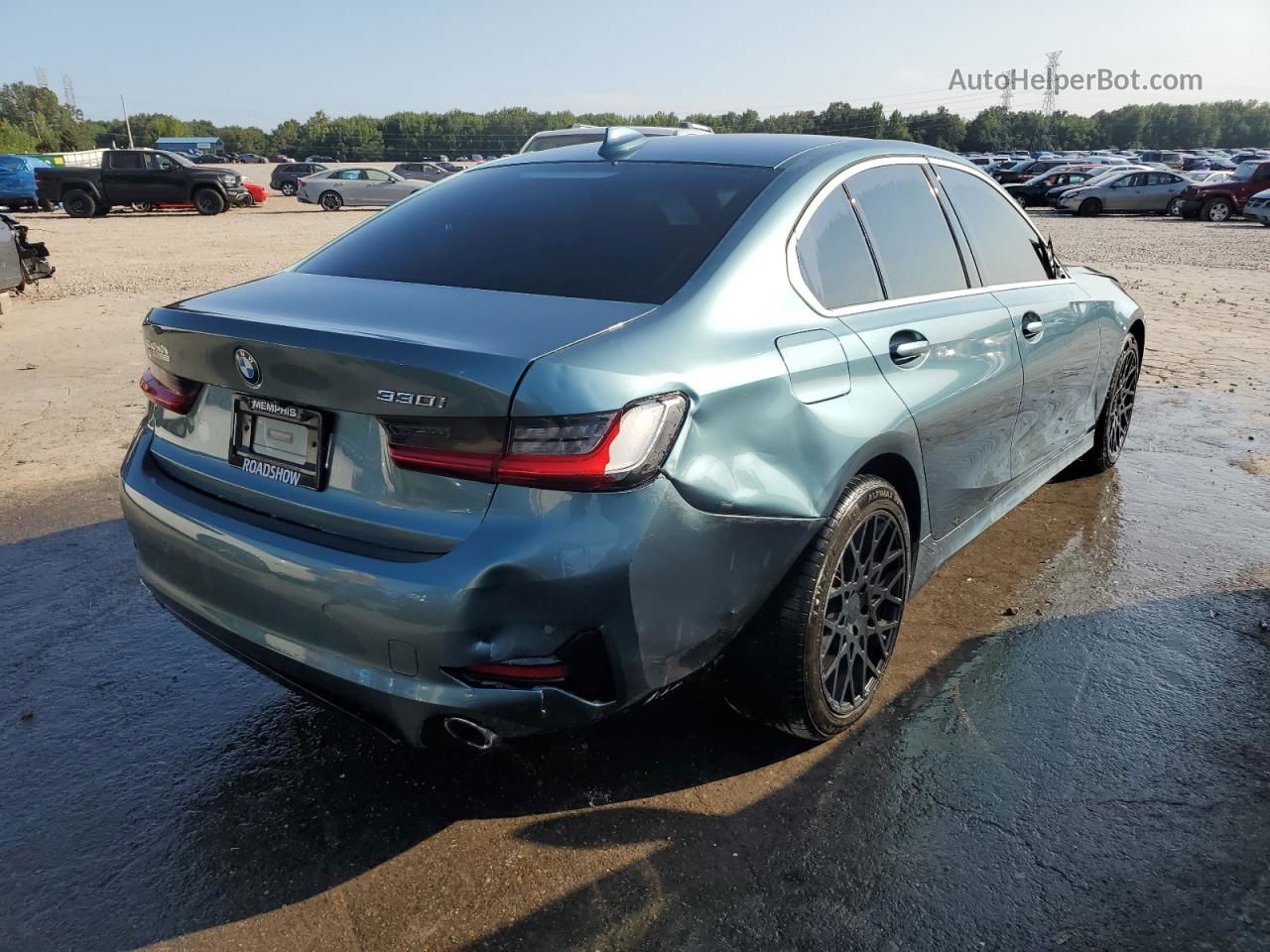 2020 Bmw 330i  Turquoise vin: 3MW5R1J01L8B30263