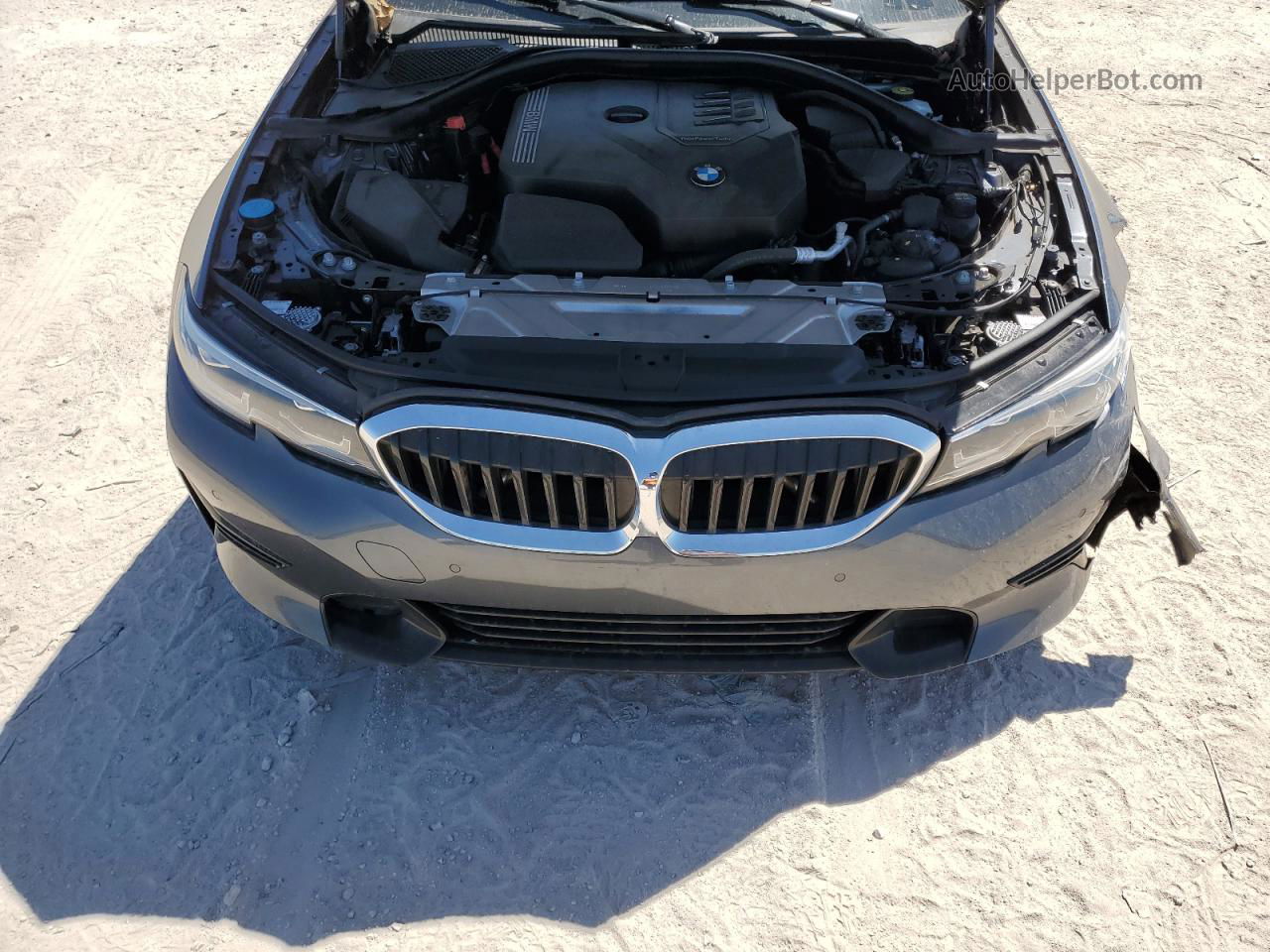 2021 Bmw 330i  Серый vin: 3MW5R1J01M8B48196