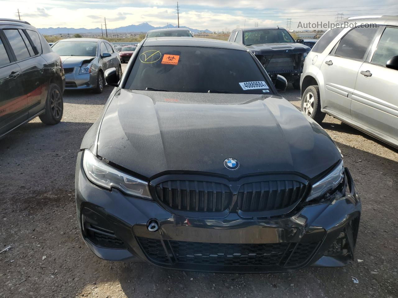 2021 Bmw 330i  Black vin: 3MW5R1J01M8C13564