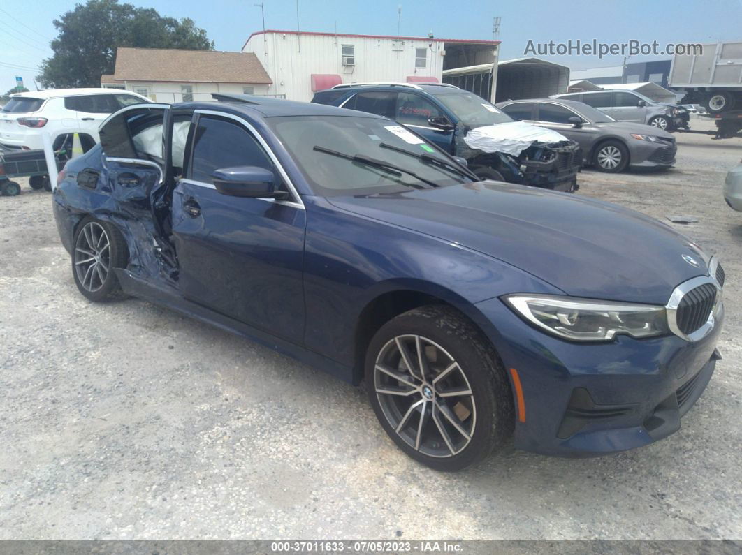 2020 Bmw 3 Series 330i Синий vin: 3MW5R1J02L8B29347