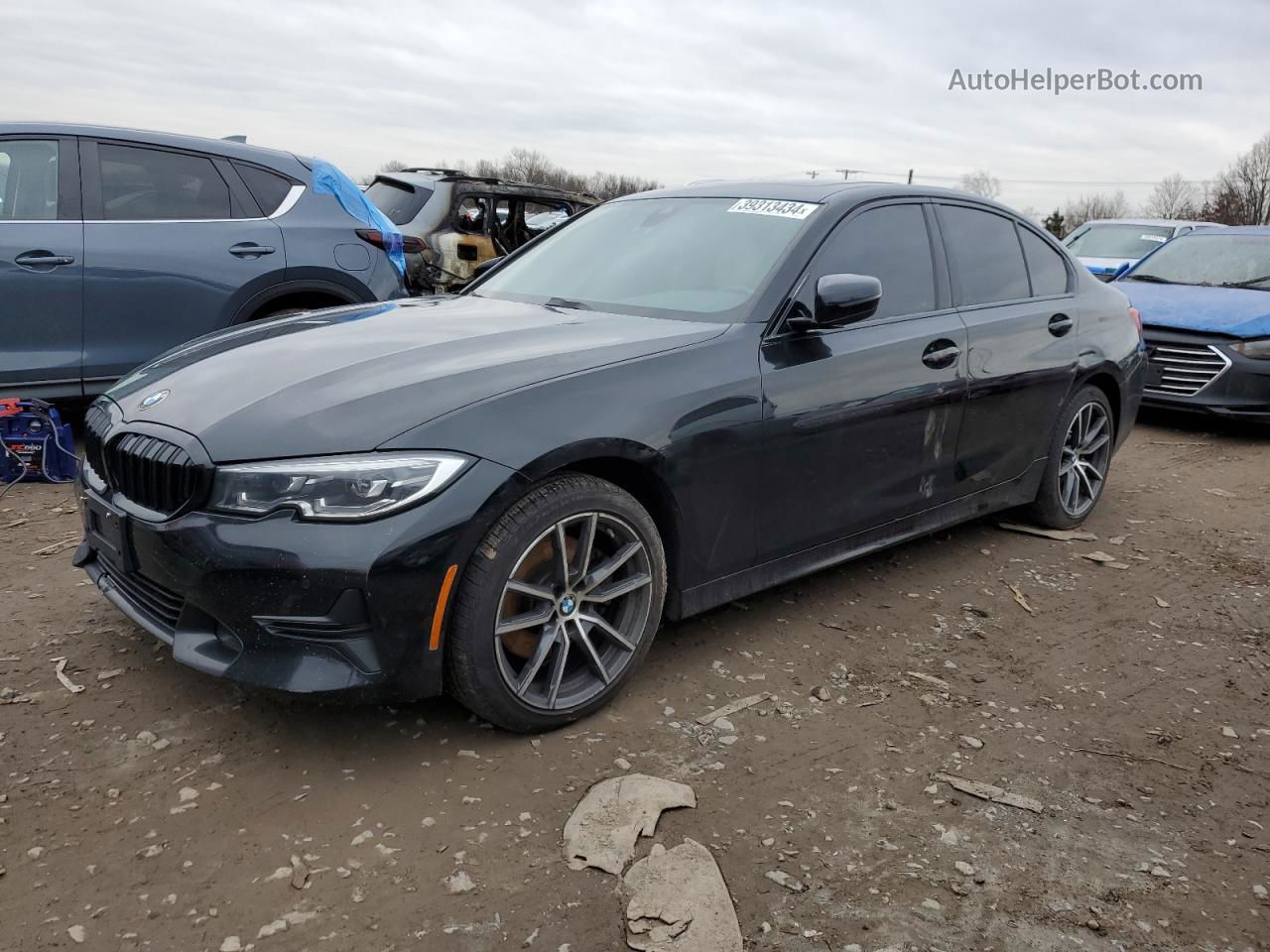 2020 Bmw 330i  Black vin: 3MW5R1J03L8B11536