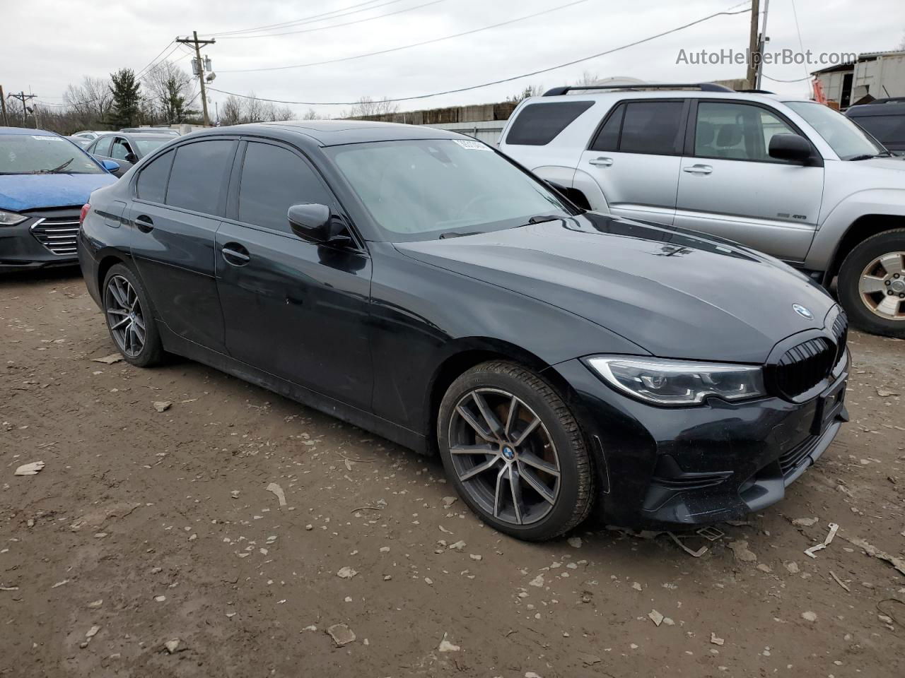 2020 Bmw 330i  Black vin: 3MW5R1J03L8B11536