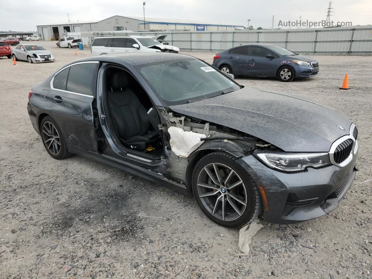 2021 Bmw 330i  Gray vin: 3MW5R1J03M8B47518