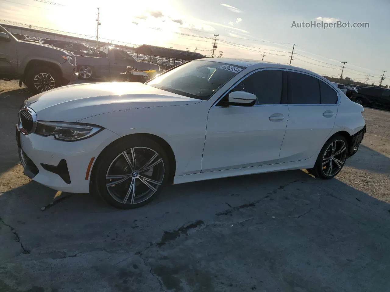 2021 Bmw 330i  White vin: 3MW5R1J03M8B61841