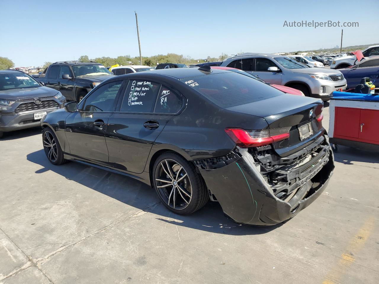 2020 Bmw 330i  Черный vin: 3MW5R1J04L8B04904