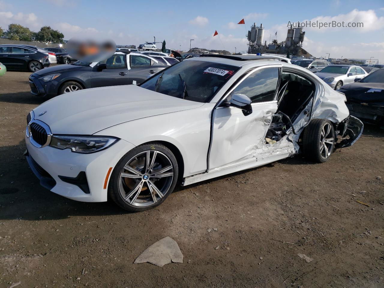 2020 Bmw 330i  White vin: 3MW5R1J04L8B11030