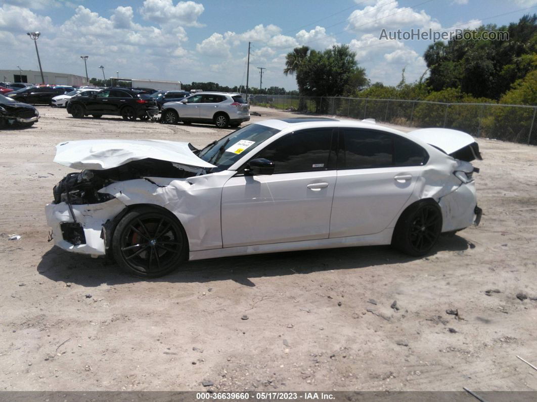 2021 Bmw 330i White vin: 3MW5R1J04M8B89096