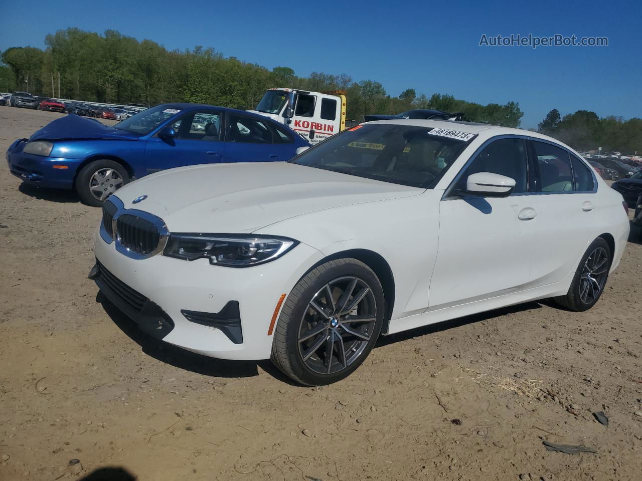 2021 Bmw 330i  Белый vin: 3MW5R1J05M8B75014