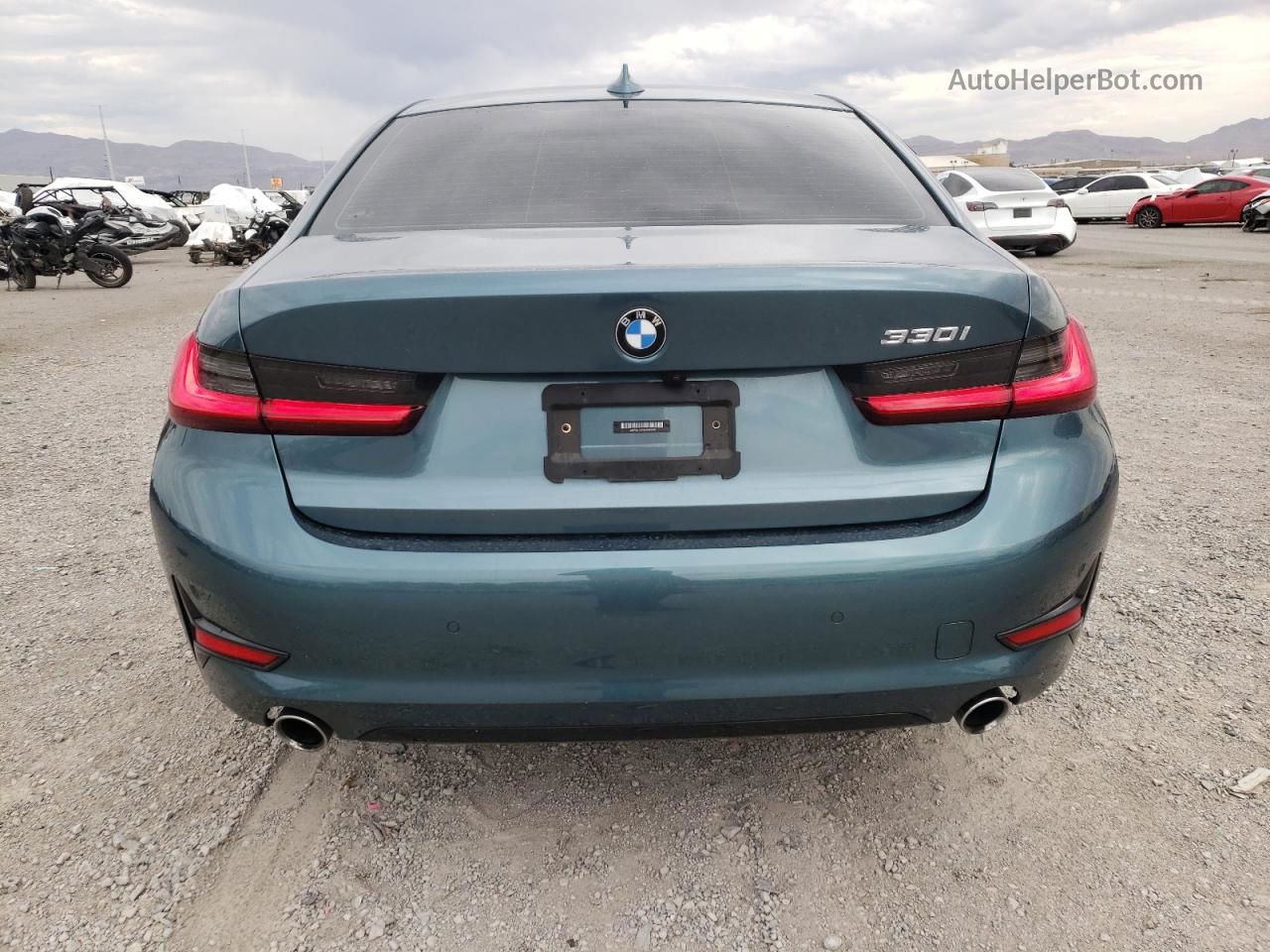 2021 Bmw 330i  Бирюзовый vin: 3MW5R1J05M8B84005