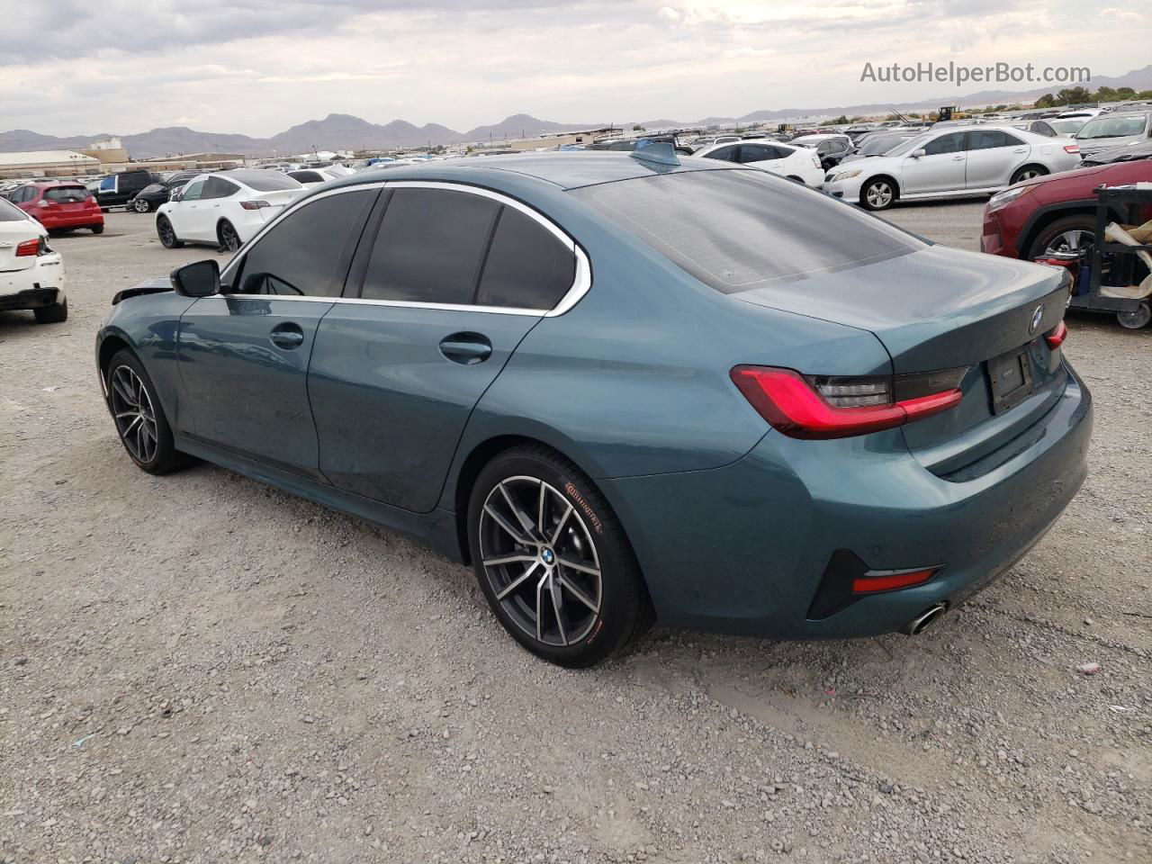 2021 Bmw 330i  Бирюзовый vin: 3MW5R1J05M8B84005