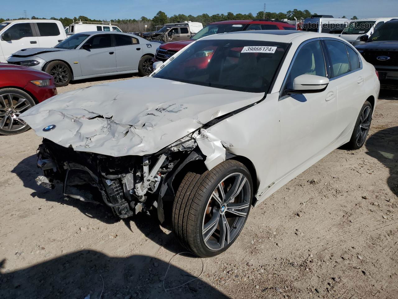 2020 Bmw 330i  White vin: 3MW5R1J06L8B26483