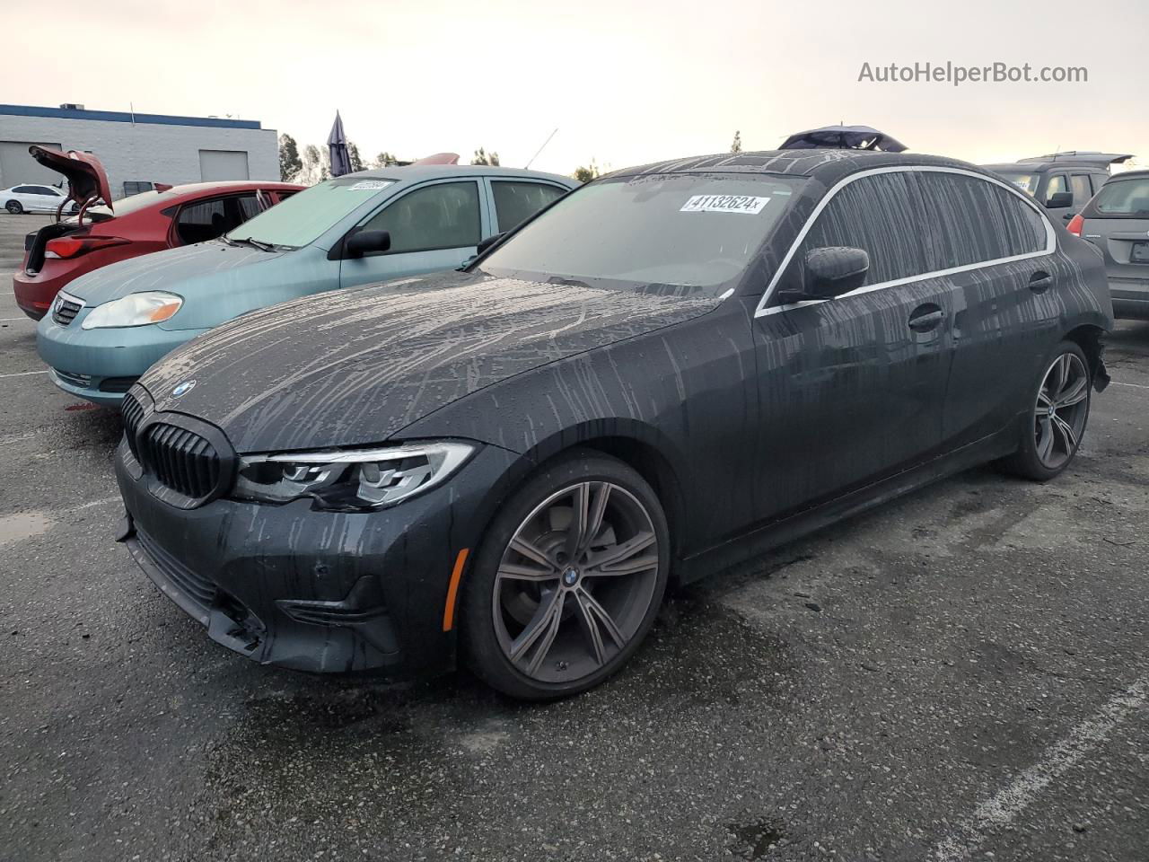 2020 Bmw 330i  Black vin: 3MW5R1J06L8B29254