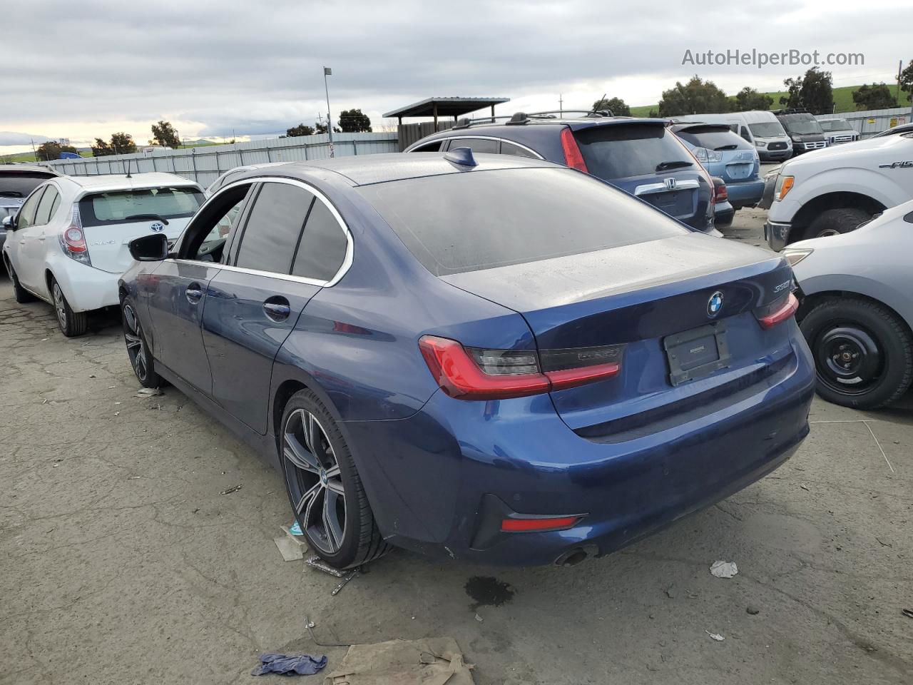 2020 Bmw 330i  Синий vin: 3MW5R1J06L8B31893